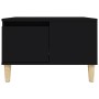 Mesa de centro madera contrachapada negro 55x55x36,5 cm en Mesas de centro | Comprar online en Foru.es