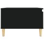 Mesa de centro madera contrachapada negro 55x55x36,5 cm en Mesas de centro | Comprar online en Foru.es