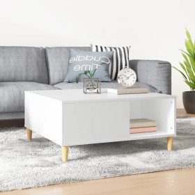 Mesa de centro madera contrachapada blanco 80x80x36,5 cm en Mesas de centro | Comprar online en Foru.es