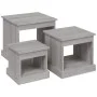 Mesas de centro 3 uds madera de ingeniería gris Sonoma de vidaXL, Mesas de centro - Ref: Foro24-816494, Precio: 69,45 €, Desc...