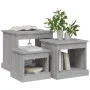 Mesas de centro 3 uds madera de ingeniería gris Sonoma de vidaXL, Mesas de centro - Ref: Foro24-816494, Precio: 69,45 €, Desc...