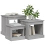 Mesas de centro 3 uds madera de ingeniería gris Sonoma de vidaXL, Mesas de centro - Ref: Foro24-816494, Precio: 70,29 €, Desc...