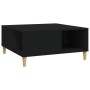 Mesa de centro madera contrachapada negro 80x80x36,5 cm en Mesas de centro | Comprar online en Foru.es