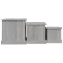 Mesas de centro 3 uds madera de ingeniería gris Sonoma de vidaXL, Mesas de centro - Ref: Foro24-816494, Precio: 69,45 €, Desc...