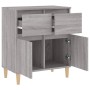 Aparador de madera contrachapada gris Sonoma 60x35x70 cm de vidaXL, Aparadores - Ref: Foro24-819682, Precio: 61,61 €, Descuen...