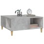 Mesa de centro madera contrachapada gris hormigón 80x80x36,5 cm en Mesas de centro | Comprar online en Foru.es