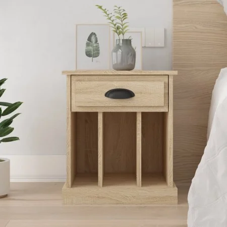 Mesita de noche color roble Sonoma 43x36x50 cm de vidaXL, Mesitas de noche - Ref: Foro24-816350, Precio: 35,67 €, Descuento: %