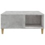 Mesa de centro madera contrachapada gris hormigón 80x80x36,5 cm en Mesas de centro | Comprar online en Foru.es