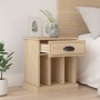 Mesita de noche color roble Sonoma 43x36x50 cm de vidaXL, Mesitas de noche - Ref: Foro24-816350, Precio: 36,22 €, Descuento: %