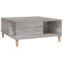 Mesa de centro madera contrachapada gris Sonoma 80x80x36,5 cm en Mesas de centro | Comprar online en Foru.es