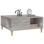 Mesa de centro madera contrachapada gris Sonoma 80x80x36,5 cm en Mesas de centro | Comprar online en Foru.es