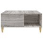 Mesa de centro madera contrachapada gris Sonoma 80x80x36,5 cm en Mesas de centro | Comprar online en Foru.es