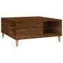 Mesa de centro madera contrachapada roble marrón 80x80x36,5 cm en Mesas de centro | Comprar online en Foru.es
