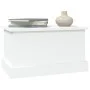 Baúl almacenaje madera contrachapada blanco brillo 50x30x28 cm de vidaXL, Baúles de almacenamiento - Ref: Foro24-816498, Prec...