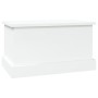 Baúl almacenaje madera contrachapada blanco brillo 50x30x28 cm de vidaXL, Baúles de almacenamiento - Ref: Foro24-816498, Prec...
