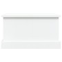 Baúl almacenaje madera contrachapada blanco brillo 50x30x28 cm de vidaXL, Baúles de almacenamiento - Ref: Foro24-816498, Prec...