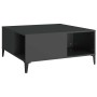 Mesa de centro madera contrachapada negro 80x80x36,5 cm en Mesas de centro | Comprar online en Foru.es