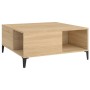 Mesa de centro madera contrachapada roble Sonoma 80x80x36,5 cm en Mesas de centro | Comprar online en Foru.es