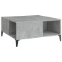 Mesa de centro madera contrachapada gris hormigón 80x80x36,5 cm en Mesas de centro | Comprar online en Foru.es