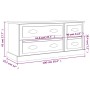 Mueble de TV madera contrachapada blanco brillo 100x35,5x45 cm de vidaXL, Muebles TV - Ref: Foro24-816450, Precio: 65,96 €, D...