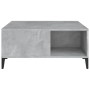 Mesa de centro madera contrachapada gris hormigón 80x80x36,5 cm en Mesas de centro | Comprar online en Foru.es