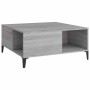 Mesa de centro madera contrachapada gris Sonoma 80x80x36,5 cm en Mesas de centro | Comprar online en Foru.es