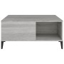 Mesa de centro madera contrachapada gris Sonoma 80x80x36,5 cm en Mesas de centro | Comprar online en Foru.es