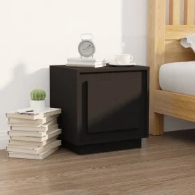 Mesita de noche madera contrachapada negro 44x35x45 cm de vidaXL, Mesitas de noche - Ref: Foro24-819838, Precio: 39,95 €, Des...
