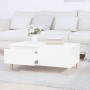 Mesa de centro madera contrachapada blanco 90x50x36,5 cm en Mesas de centro | Comprar online en Foru.es