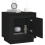 Mesita de noche madera contrachapada negro 44x35x45 cm de vidaXL, Mesitas de noche - Ref: Foro24-819838, Precio: 40,49 €, Des...