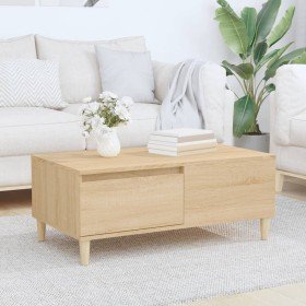 Mesa de centro madera contrachapada roble Sonoma 90x50x36,5 cm en Mesas de centro | Comprar online en Foru.es
