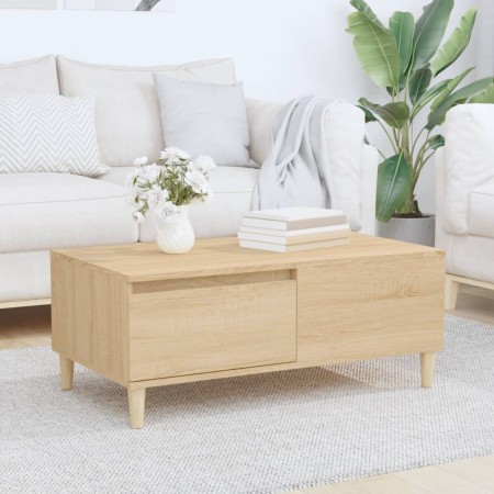 Mesa de centro madera contrachapada roble Sonoma 90x50x36,5 cm en Mesas de centro | Comprar online en Foru.es