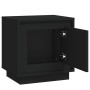Mesita de noche madera contrachapada negro 44x35x45 cm de vidaXL, Mesitas de noche - Ref: Foro24-819838, Precio: 40,49 €, Des...