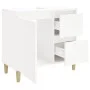 Weißer Badezimmerschrank aus Sperrholz, 65 x 33 x 60 cm von vidaXL, Badezimmermöbel - Ref: Foro24-819820, Preis: 65,39 €, Rab...