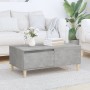 Mesa de centro madera contrachapada gris hormigón 90x50x36,5 cm en Mesas de centro | Comprar online en Foru.es