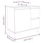 Weißer Badezimmerschrank aus Sperrholz, 65 x 33 x 60 cm von vidaXL, Badezimmermöbel - Ref: Foro24-819820, Preis: 65,39 €, Rab...