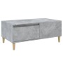 Mesa de centro madera contrachapada gris hormigón 90x50x36,5 cm en Mesas de centro | Comprar online en Foru.es