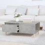 Mesa de centro madera contrachapada gris hormigón 90x50x36,5 cm en Mesas de centro | Comprar online en Foru.es