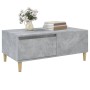 Mesa de centro madera contrachapada gris hormigón 90x50x36,5 cm en Mesas de centro | Comprar online en Foru.es