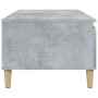 Mesa de centro madera contrachapada gris hormigón 90x50x36,5 cm en Mesas de centro | Comprar online en Foru.es