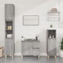 Armario de baño madera contrachapada gris Sonoma 30x30x190 cm de vidaXL, Tocadores de baño - Ref: Foro24-819794, Precio: 87,5...