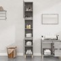 Armario de baño madera contrachapada gris Sonoma 30x30x190 cm de vidaXL, Tocadores de baño - Ref: Foro24-819794, Precio: 87,5...