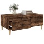 Mesa de centro madera contrachapada roble ahumado 90x50x36,5 cm en Mesas de centro | Comprar online en Foru.es