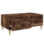 Mesa de centro madera contrachapada roble ahumado 90x50x36,5 cm en Mesas de centro | Comprar online en Foru.es