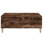 Mesa de centro madera contrachapada roble ahumado 90x50x36,5 cm en Mesas de centro | Comprar online en Foru.es