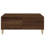 Mesa de centro madera contrachapada marrón roble 90x50x36,5 cm en Mesas de centro | Comprar online en Foru.es