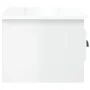 Mesita de noche de pared blanco brillante 41,5x36x28 cm de vidaXL, Mesitas de noche - Ref: Foro24-816380, Precio: 33,30 €, De...