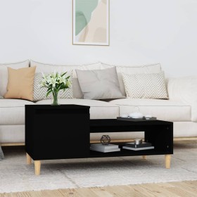 Mesa de centro madera contrachapada negro 100x50x45 cm en Mesas de centro | Comprar online en Foru.es