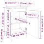 Mesita de noche madera contrachapada blanco brillo 40x35x70 cm de vidaXL, Mesitas de noche - Ref: Foro24-819648, Precio: 42,2...
