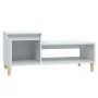 Mesa de centro madera contrachapada blanco brillo 100x50x45 cm en Mesas de centro | Comprar online en Foru.es
